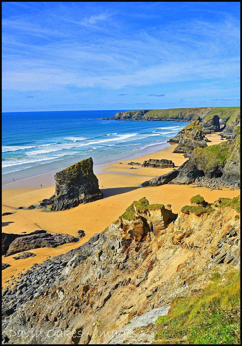 BEDRUTHAN STEPS AND BAY, CORNWALL