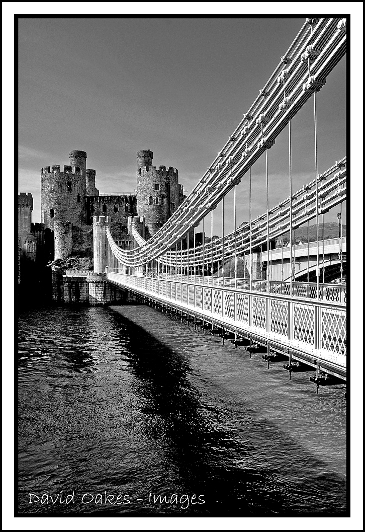 Conway Castle BW