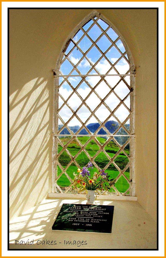 Wainwrights-Memorial-Window,-Buttermere-Church,-Cumbria