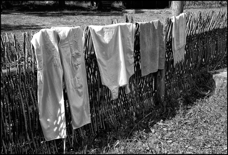 Washing-on-Fence