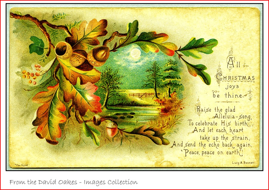 Oak-leaf-Christmas-card-Victorian