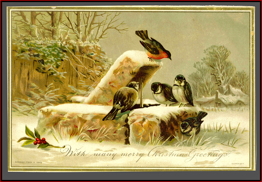 VICTORIAN CHRISTMAS CARD