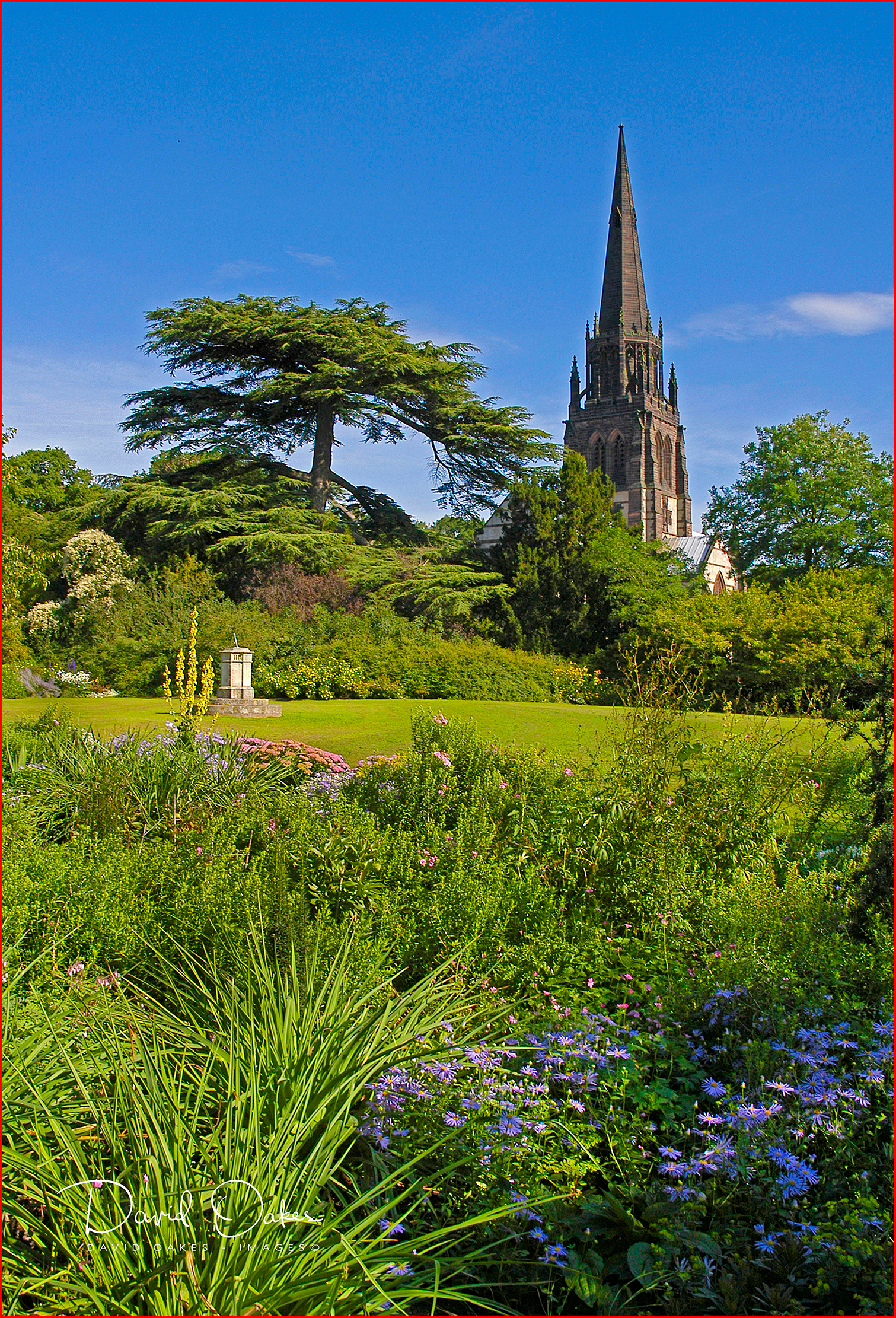 The-gardens-and-St,-Mary's-Cha[pel,CLUMBER-PARK-L0038